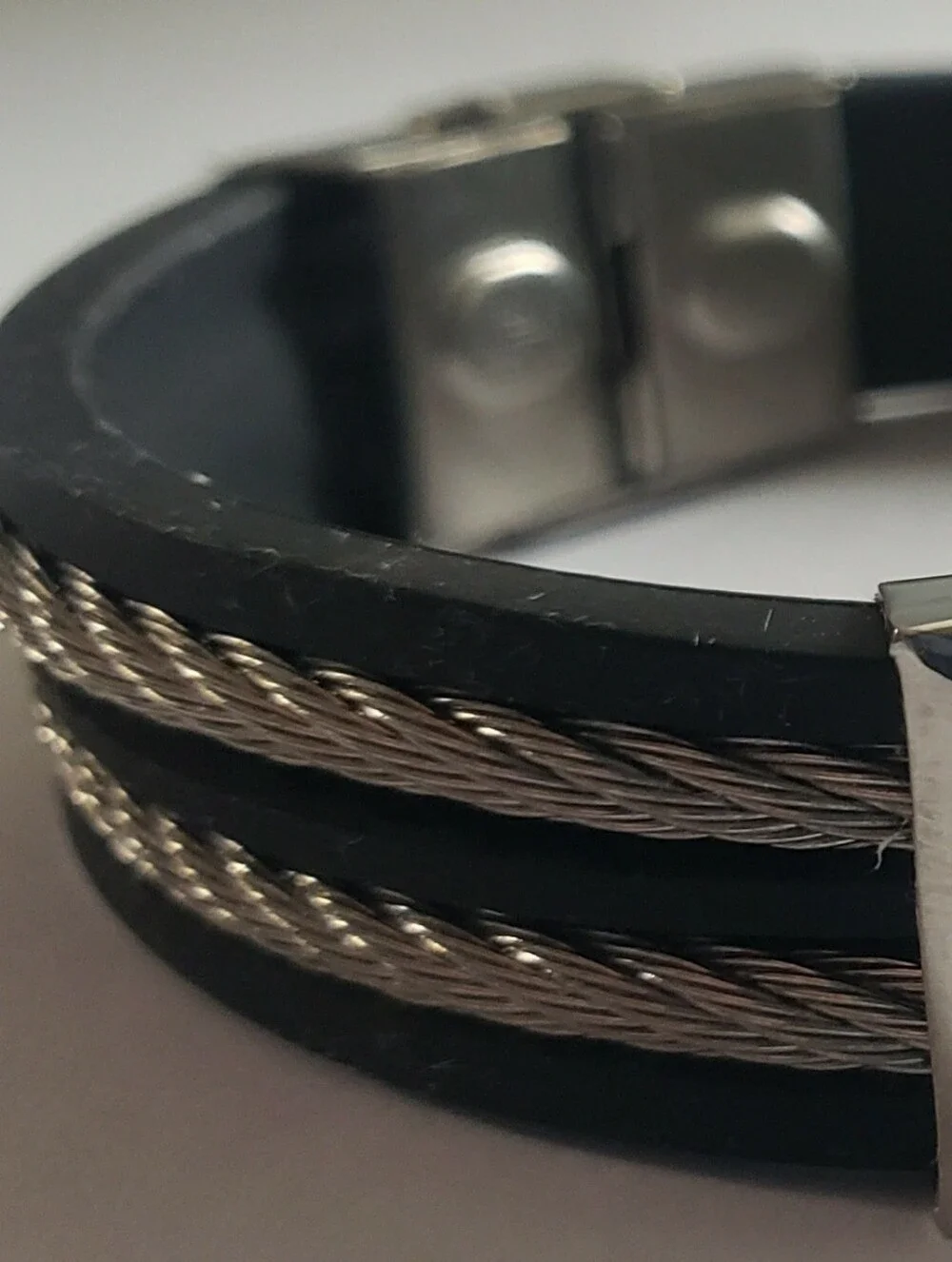 Marvel Black and Silver Batman Logo Men's Bracelet